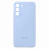 A light blue Samsung phone case is shown against a white background. Produktbild-Vorschau
