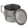 Lixada Kochgeschirr-Set, 550 ml, ultraleicht, Titan-Tasse Produktbild-Vorschau 3