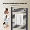 Heilmetz Badheizkörper Elektrisch 100 x 60 cm Anthrazit Produktbild-Vorschau 5
