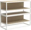 Set di 2 mensole da parete MALYA in legno e metallo bianco Anteprima dell’immagine prodotto 2