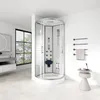 HOME DELUXE - Dampfdusche WHITE PEARL - Maße 100 x 100 cm - Produktbild-Vorschau 2