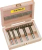 A set of five Forstner drill bits in a wooden case. Náhľad obrázku produktu