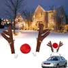 Auto-Weihnachts-Rentier-Geweih- und Nasendekorationen, Produktbild-Vorschau 5