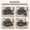 LVHOM Schlafsofa 3 in 1 mit USB und LED, 3 Sitzer Sofa mit Produktbild-Vorschau 5