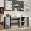 vidaXL Psací stůl Grey Sonoma 140x50x75 cm výrobek z Náhled obrázku produktu 3