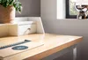 FineBuy Schreibtisch 106x53x90 cm Weiß Bürotisch mit Produktbild-Vorschau 4
