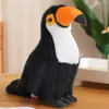 Mascotte en peluche Huggable Bird Toucan Noir Et Blanc 30Cm Voir les images du produit 1