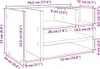 A technical drawing of a white desk organizer with dimensions labeled. Náhľad obrázku produktu