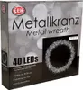 LED Hängekranz / Tischdekoration Metall Ø30cm kaltweiß Produktbild-Vorschau