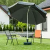 Parasol Parasol de marché 240 cm avec socle rond Jardin Voir les images du produit 15