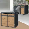 ML-Design Mülltonnenbox mit Pflanzdach für 2 Tonnen 240L Produktbild-Vorschau 1
