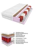A cutaway diagram of a mattress showing its various layers and components, with a legend labeling each part. Produktbild-Vorschau