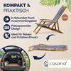 CASARIA® Sonnenliege Holz Wetterfest Klappbar 3-fach Produktbild-Vorschau 6