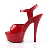 KISS-209 Damen Sandale von Pleaser, Rot  , EU 41, US 11 Produktbild-Vorschau 3