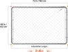 SucceBuy záhradné dvere 183x122cm drôtené pletivo plotové Náhľad obrázku produktu 8