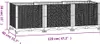A diagram showing the dimensions of a raised garden bed. Anteprima dell’immagine prodotto