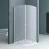 doporro Viertelkreisdusche Duschkabine 90x90x190cm Produktbild-Vorschau 1