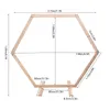 A diagram showing the dimensions of a wooden hexagonal wedding arch. Náhled obrázku produktu