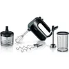 A Bosch hand mixer with various accessories is displayed against a white background. Náhled obrázku produktu