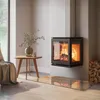 Glasbodenplatte für 120x60 cm – Kaminofen – Kaminplatte Produktbild-Vorschau 3