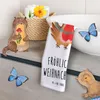 Mr. & Mrs. Panda Handtuch Rotkehlchen Weihnachten - Weiß - Produktbild-Vorschau 5