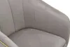 Sillón Paris Glam en gris y dorado: sillón tapizado con Vista previa de la imagen del producto 6
