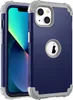 iPhone 14 Hülle, 3 in 1 Hybrid PC TPU Stossfest Robust Produktbild-Vorschau 1