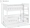 MTJMöbel Etagenbett LILA 160x80cm mit Matratze, Kinderbett Produktbild-Vorschau 3