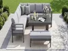 MeXo Gartenlounge Set Aluminium 5-teilig, L-Form Sofa mit Produktbild-Vorschau 12
