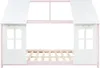 A children's bed frame designed to look like a house. Produktbild-Vorschau