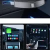 Collage showing a car's interior with a CarPlay adapter and smartphone integration. Produktbild-Vorschau
