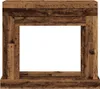 A wooden fireplace surround on a white background. Podgląd zdjęcia produktu