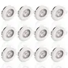 12x LED Bad Einbaustrahler Ultraflach 5 Watt Weiß 230V Rund Produktbild-Vorschau 5