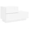 Comodino vidaXL con luci a LED, bianco, 70x36x40,5 cm Anteprima dell’immagine prodotto 5