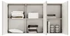 Selsey Arkadia - Buffet 3 portes avec découpe en arc, gris Voir les images du produit 8