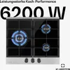 Klarstein Gaskocher 3-Flammig, 6,2kW Einbau-Gaskocher für Produktbild-Vorschau 2