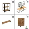Biurko male proste olcha loft 100x50x75 VB4A Begryf Podgląd zdjęcia produktu 10