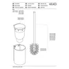 Diagram showing parts of a toilet brush set with part numbers. Anteprima dell’immagine prodotto
