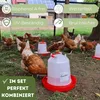 4 Stück Futterautomat Hühner + Hühnertränke im Set Produktbild-Vorschau 3