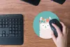 MuchoWow® Mauspad Mousepad Lama - Blumen - Kinder 20x20 cm Produktbild-Vorschau 4