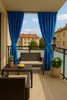Tende da esterno per terrazza 155x240 cm rosso 4 pezzi | Anteprima dell’immagine prodotto 5