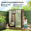 Outsunny Gerätehaus mit Pultdach 1,34 m² Metall Gartenhaus Produktbild-Vorschau 4