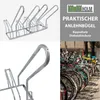 Fahrradständer für 4 Fahrräder 140x40x83 cm Stahl Produktbild-Vorschau 6