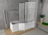 ECOLAM Duschbadewanne Set Badewanne Glasabtrennung Produktbild-Vorschau 2
