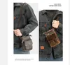 INF Pánska crossbody taška cez rameno z pravej kože Náhľad obrázku produktu 4
