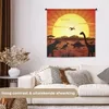MuchoWow® Wandteppich Wandbehang Dino - Sonne - Natur - Produktbild-Vorschau 2
