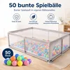 Laufstall Baby mit Matratze, Laufgitter Baby 200x180cm XXL, Produktbild-Vorschau 16