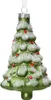 Christbaumschmuck Glas Christbaum mit Strass 12cm - Grün Produktbild-Vorschau 1