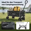 Wózek ręczny Toboli składany offroad czarny, składany wózek Podgląd zdjęcia produktu 13
