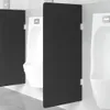 A row of urinals with black privacy dividers in a public restroom. Náhľad obrázku produktu